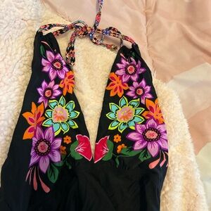ANNE COLE floral tankini.